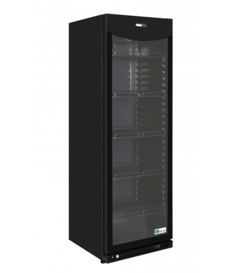 Armoire Réfrigérée Positive Noire avec Porte Vitrée - 382 L - AFI Collin Lucy