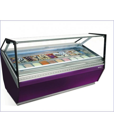 Vitrine à glace professionnel serie corial- 14 x 8 bacs - INFRICO
