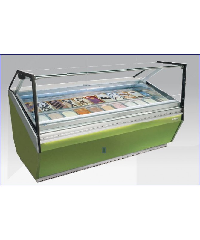 Vitrine à glace professionnel serie corial- 20 x 14 bacs - INFRICO Vitrine à glace professionnel serie corial- 20 x 14 bacs - INFRICO