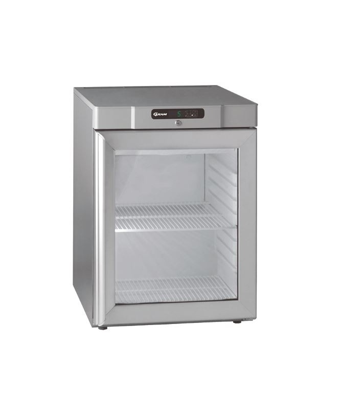 Mini armoire vitrée positive - INOX/BLANC - 125/76 L - 2 grilles-GRAM Mini armoire vitrée positive - INOX/BLANC - 125/76 L - 2 grilles-GRAM