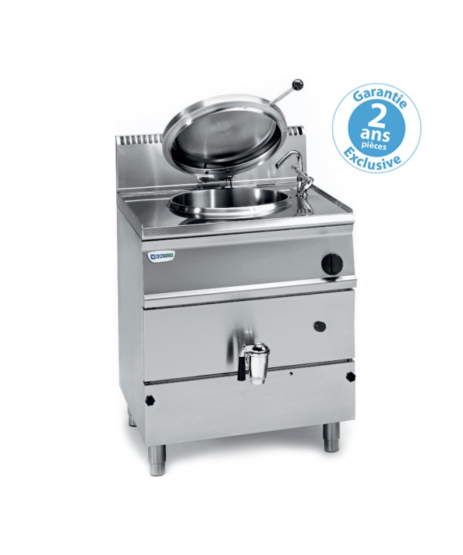 Marmite electrique professionnelle 50L - chauffe indirecte - Profondeur 700 - TECNOINOX Marmite electrique professionnelle 50L - chauffe indirecte - Profondeur 700 - TECNOINOX