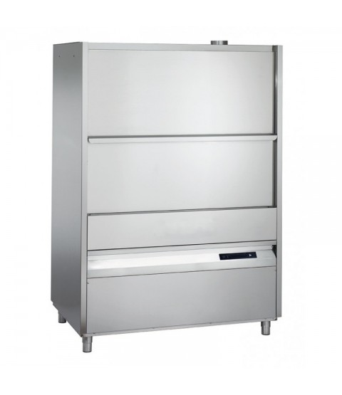 Lave batterie professionnel - double paroi - Hauteur utile 800mm - COMBISTEEL
