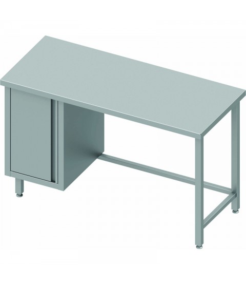 Table adossee avec placard 1 porte - Profondeur 700mm - STALGAST