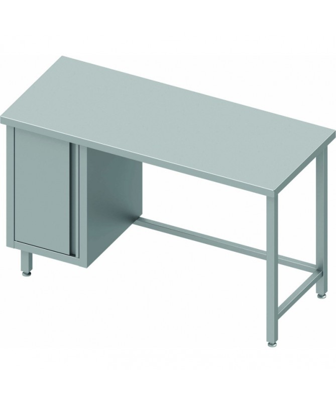 Table adossee avec placard 1 porte - Profondeur 700mm - STALGAST Table adossee avec placard 1 porte - Profondeur 700mm - STALGAST