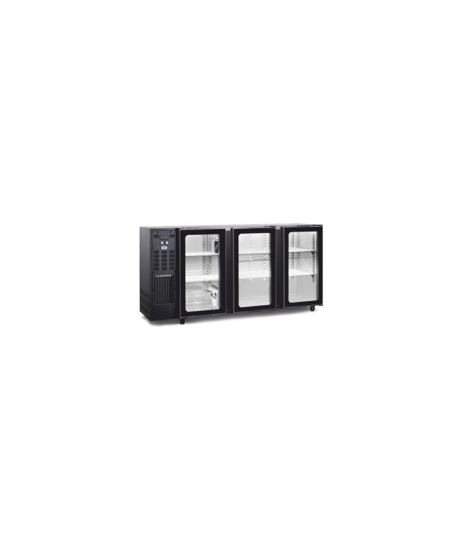 ARRIÈRE BAR - 2295mm - 3 PORTES BATTANTES VITRÉES