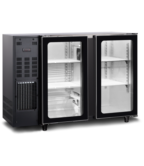 ARRIÈRE BAR - 1455mm - 2 PORTES BATTANTES VITRÉES