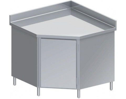 Table d'angle inox